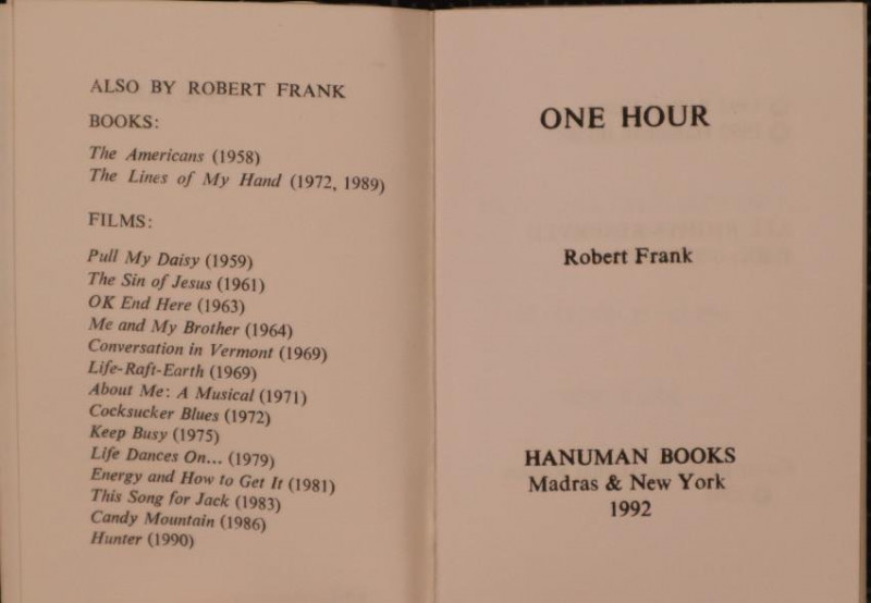 Robert Frank: One Hour (1992)