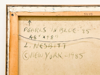 Lowell Nesbitt - Pearls in Blue
