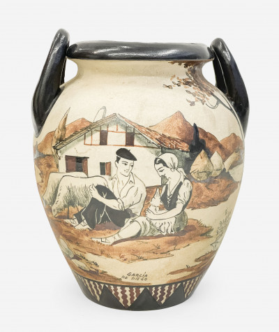 Image for Lot Garcia De Diego for Poterie De Ciboure - Vase