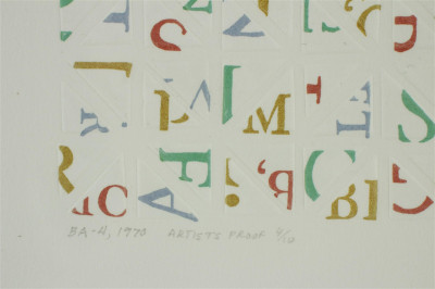 Norman Ives (1923-1978) "BA-4 1970" Intaglio Print