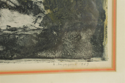 Two Modernist Abstract Etchings