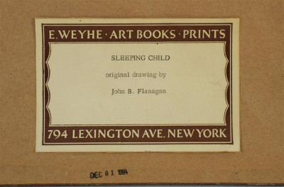 John B. Flanagan - Sleeping Child - Drawing