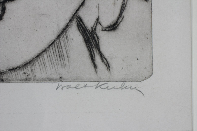 Walt Kuhn - Mask - etching