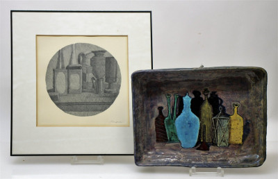 Giorgio Morandi - Still Life - etching-plate