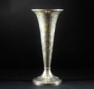 Image for Lot Black, Starr & Frost Sterling Silver Trumpet Vase