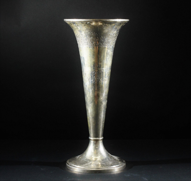Black, Starr & Frost Sterling Silver Trumpet Vase