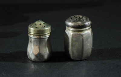Group of Sterling Silver Personal Salt & Peppers
