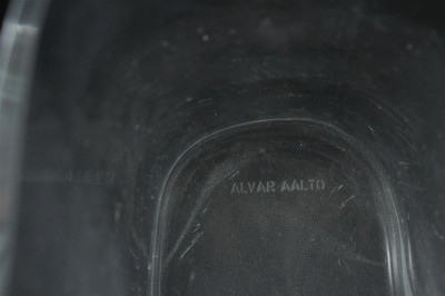 Alvar Aalto Clear Glass Lobed Vase