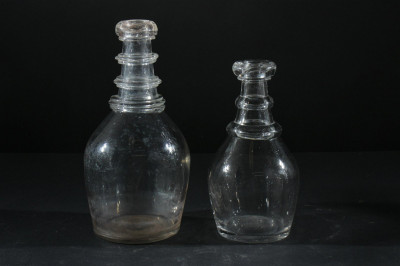 Early American Glass 2- Pitchers & 2-Decanters