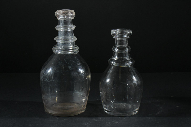 Early American Glass 2- Pitchers & 2-Decanters