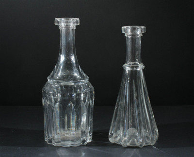 American Clear Glass Vases, Decanters, Compote