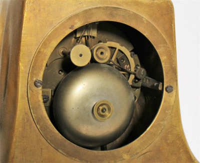 Napoleon III Ormolu Figural Mantel Clock, 19 C.