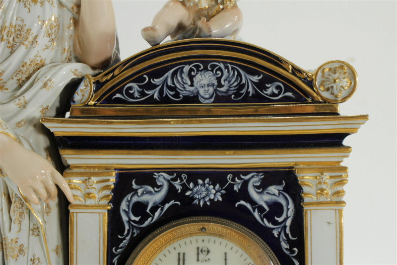 Meissen Figural Mantle Clock