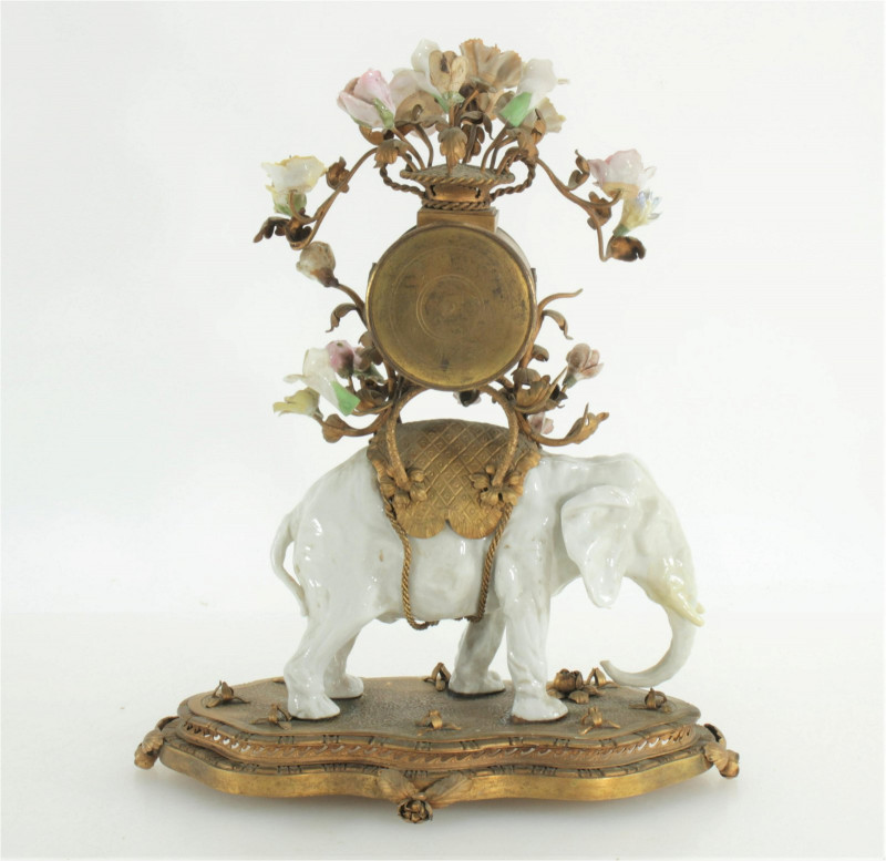 19th C French Porcelain Mantle Clock