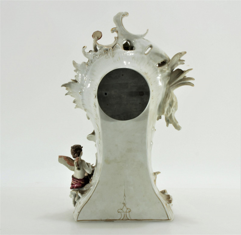 Lenzkirsch Figural Porcelain Clock