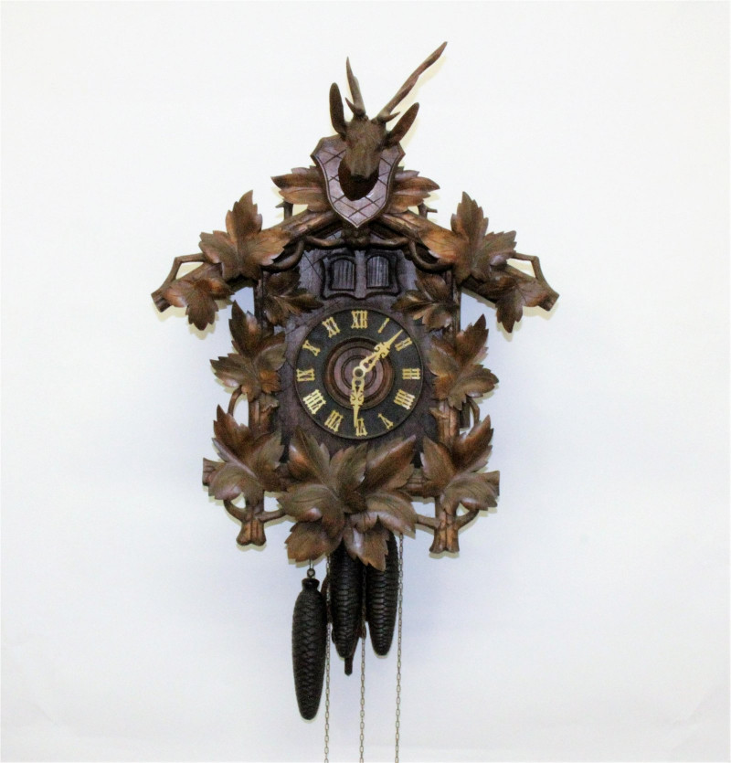 Black Forest Style Beechwood Cuckoo Clock