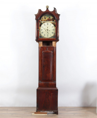 Victorian Mahogany Tall Case Clock, Mid 19th C.