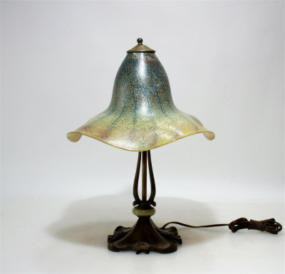 Studio Glass Shade and Base Table Lamp