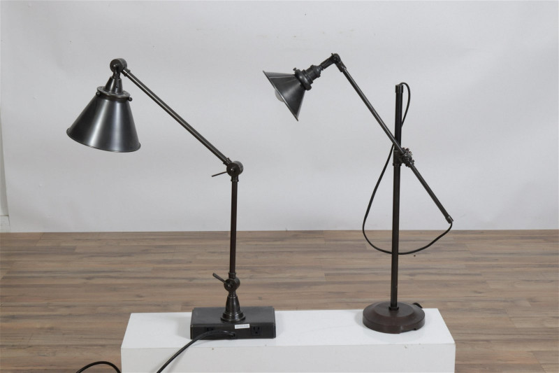 Two Contemporary Desk/Architect' Lamps
