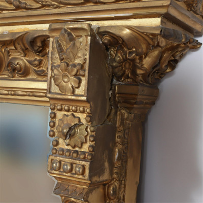 Renaissance Revival Overmantle Mirror, 19th C.