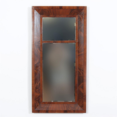 American Classical Mahogany Mirror, 19th C.