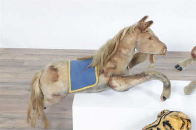 Steiff Vintage Horses and Tiger Stuffed Toys