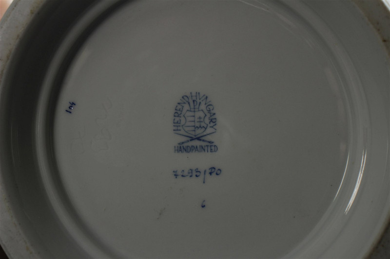 Pair of Herend Porcelain Cache Pot
