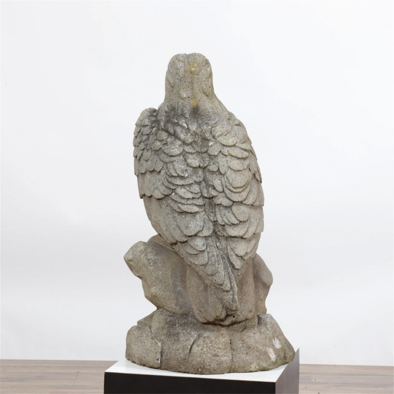 Early 20th C. Cast Stone Eagle