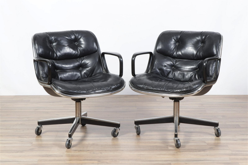 Pair Charles Pollack for Knoll Office Chairs