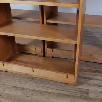 3 Contemporary Cherry 3-Part Bookcases