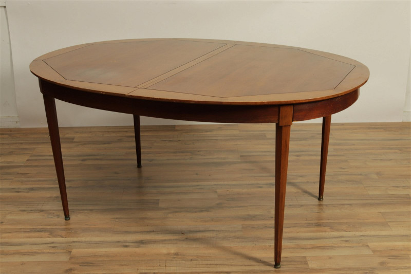 Mid Century Modern Dining Table and Six Chairs