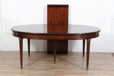 Image for Lot Louis XVI Style Walnut Extension Dining Table