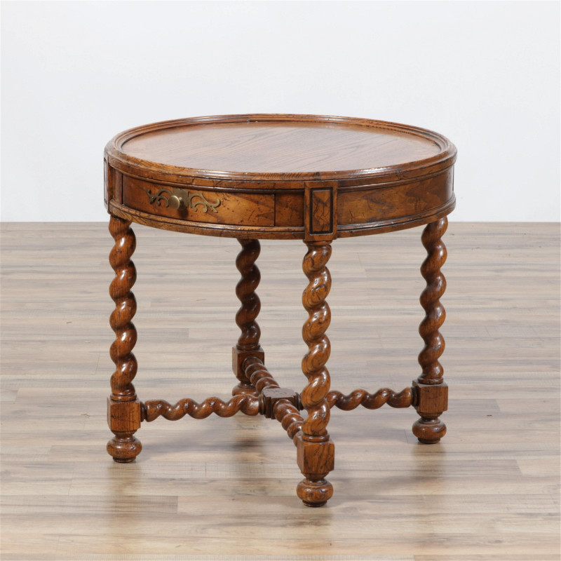 Baroque Style Oak Occasional Table