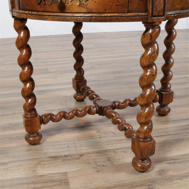 Baroque Style Oak Occasional Table