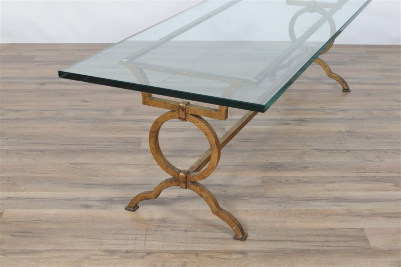 Baroque Style Gilt Iron Coffee Table