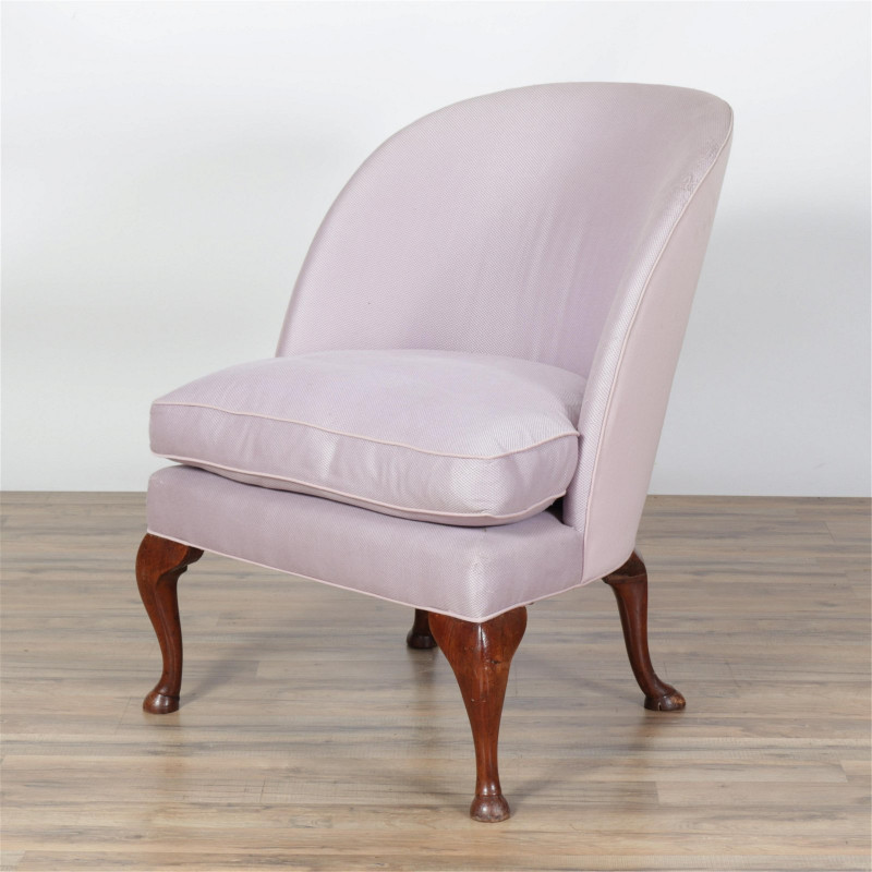 George II Style Mahogany Barrelback Chair