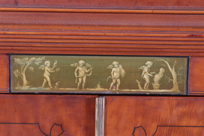 George III Style Painted Victorian Cabinet