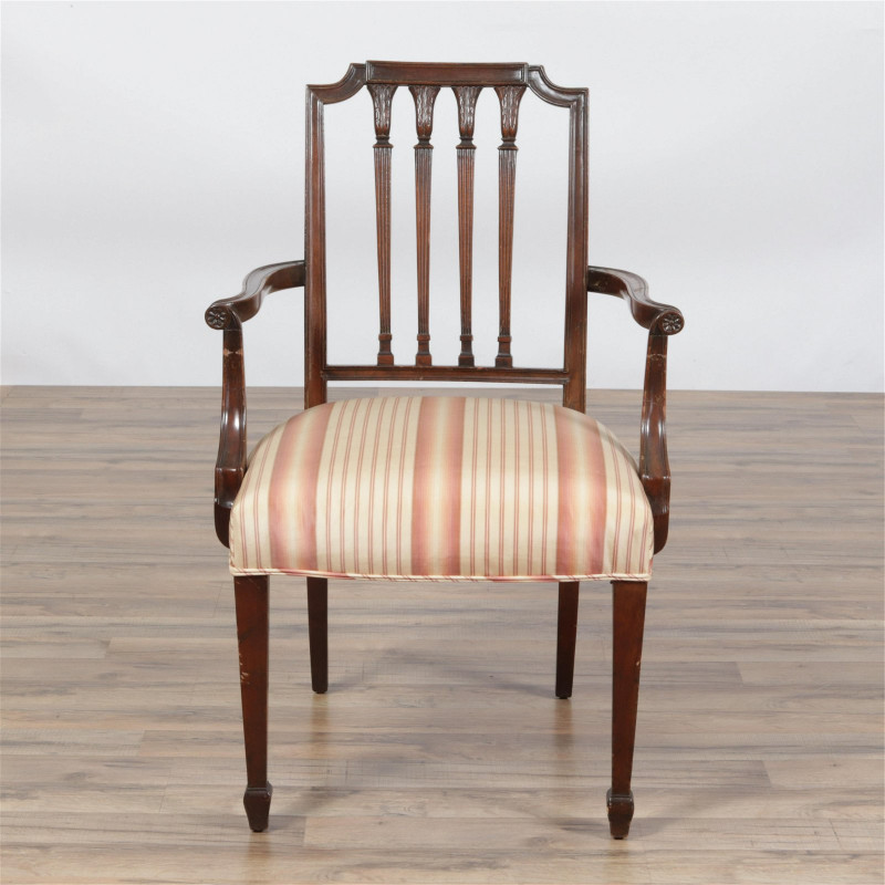 George III Style Chair + Arts & Crafts Bookshelf