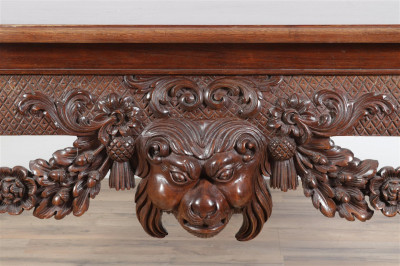 Irish Chippendale Style Mahogany Carved Console