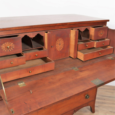 Federal Inlaid Secretary Chest of Drawers, 19 C.
