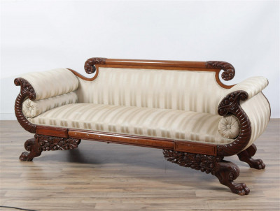 Late Federal Style Mahogany Sofa