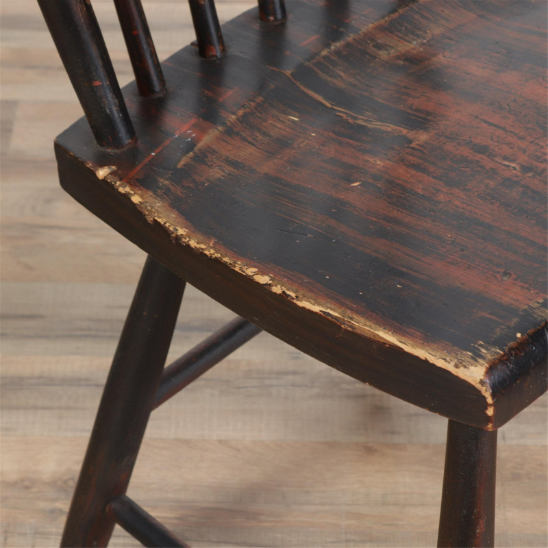 6 Country Grain Painted Dining Chairs