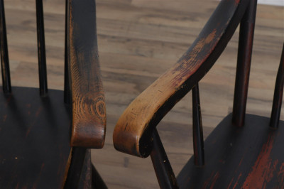 6 Country Grain Painted Dining Chairs