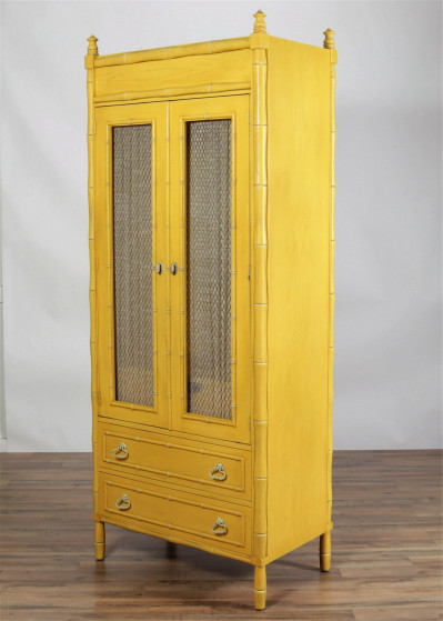 Youngsville Star Faux Bamboo Cabinet
