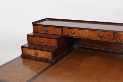 English Stepped Top Writing Desk