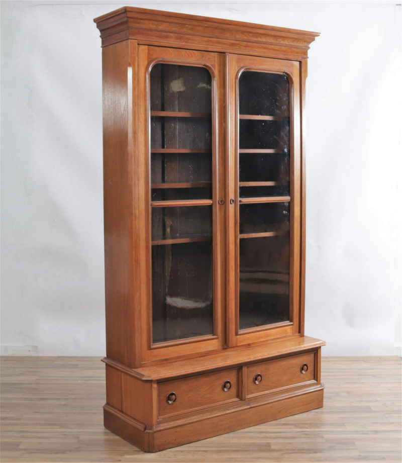 American Baroque Revival Library Cabinet, 19 C.