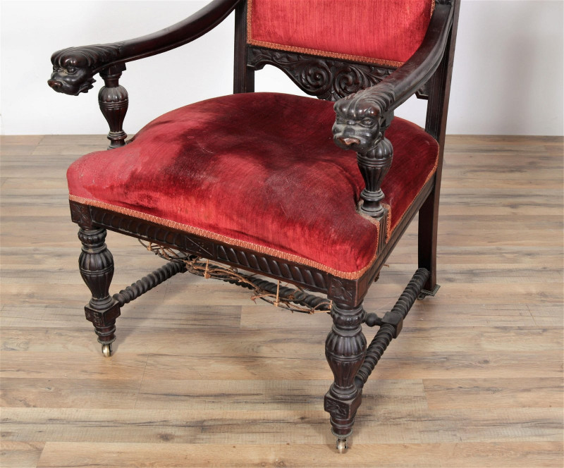 8 Horner Style Mahogany Dining Chairs, 19th C.