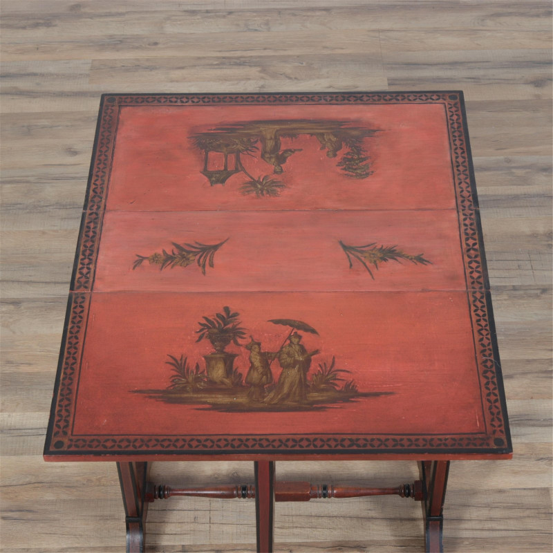 Scarlet Lacquer & Chinoiserie Tables