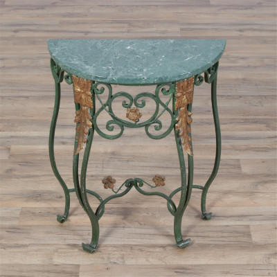 Rococo Style Painted Iron Console