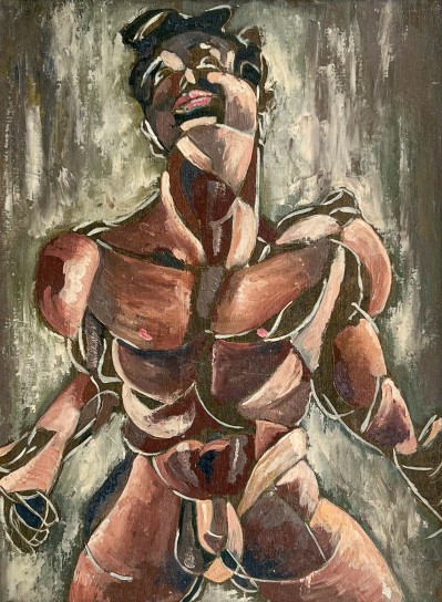 Image for Lot Artist Unknown - Untitled (Cubist Male Nude)